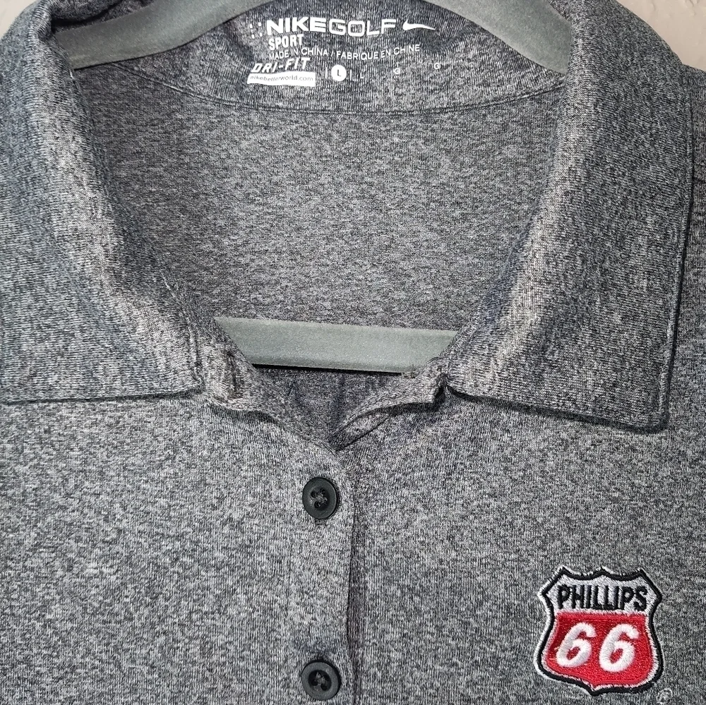 Polo Shirt, Phillips 66, Nike Golf Gray Women's Size L